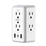 Usb Wall Charger Surge Protector, Super Electro 6 Outlet Extender With 3 .... Fixed Price $23.96.