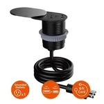 LINK2HOME Space Saver Grommet Socket W Outlet, Usb A/c Port 3.1A Stainless Steel. Fixed Price $7.99.