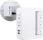 Side-access Swivel Sur Protector, 5-OUTLET Extender With 2 Usb Ports, Wall. Fixed Price $32.39.