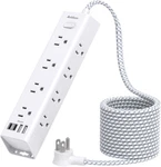 Surge Protector Power Strip - 10 Ft Extension Cord, With 12 Widely A. Fixed Price $28.38.