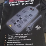 Ditek DTK-8FF 8-OUTLET Surge Protector Fax/modem/phone Protection 6FT Cable. Fixed Price $40.00.