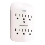 Monster Just Power Up 6-OUTLET Wall Tap Surge Protector 1200J White. Fixed Price $31.78.