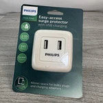 Philips 3-OUTLET Surge Protector With Dual Usb Ports. Fixed Price $7.98.