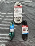 Set Of 3 Extension Cords 15' Hyper Tough, 12' And 6' Greenbrier. Fixed Price $34.99.