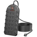 Depow Power Strip, 24 Ac Outlets 1875W/15A With 6 Usbs Usb-c Ports, Etl Lis.... Fixed Price $50.62.