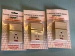 Lot Of 3 Single Outlet Surge Protector PPP11110T Max Spike Voltage 6000 Volts. Fixed Price $14.75.