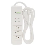 Design Pop Up 7 Outlet Surge Protector With 6FT Cord In White. Fixed Price $19.99.