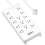 Trond Power Strip Surge Protector - White Extension Cord With Usb Ports, 13 W.... Fixed Price $45.36.