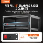 Vevor 1U Pdu, 8 Outlets, Mount Power Strip Fits Standard 19" Server Racks,. Fixed Price $41.99.