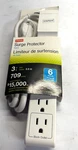 Staples 3' Cord 6-OUTLET Power, 709 Joules Surge Protector. Fixed Price $12.99.