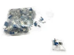 Box Of 50 Qty Monoprice CAT6 Punch Down Keystone Jack - Blue New Free Fast Ship. Fixed Price $161.10.