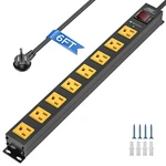 Crst Outlet Metal Power Strip, 2100J Surge Protector 6 Ft Cord 15AMP/1875W. Fixed Price $27.88.