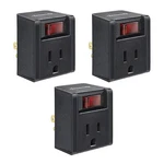 Dewenwils 3PACK Grounded Single Port Power Adapter Electrical Plug Outlet Switch. Fixed Price $15.99.