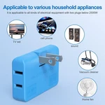 3 Way Flat Wall Outlet Extender Ac Adapter 2 Prong Plug Adjustable Rot. Fixed Price $17.29.