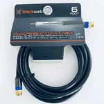 Blackweb Quad-shield Coax Cable 6FT High Performance In Wall Max Signal Quality. Fixed Price $10.99.