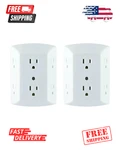 Ge 6 Plug Strip, Extra Wide Spaced Cell Phone, Power Adapter, 3 Prong (2 Pack). Fixed Price $21.41.