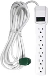 Go Green Power Inc. 12FT Surge Protector With 6 Outlets - Heavy Duty,. Fixed Price $18.04.