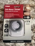 New - Prime Indoor 24 Hour Mechanical Timer 125 V White. Fixed Price $6.99.
