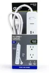 Commercial Electric 6 Ft. 4-OUTLET Surge Protector With 1 Usb-a Usb-c Ports. Fixed Price $10.22.