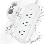 Surge Protector Power STRIP,1875W/15A,5FT Extension Cord With 3 Outlets,water.... Fixed Price $32.80.