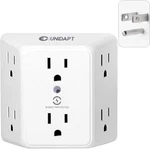 6 Outlet Surge Protector 900J Unidapt Wall Mount Extender Power Strip Socket. Fixed Price $29.79.