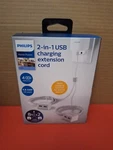 New Philips 2-IN-1 Charging Extension Cord 8-FT 4-USB Ports 4.8 Amp 24-WATT. Fixed Price $13.98.