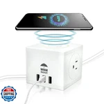 Wbm Smart Usb Power Strip With Wireless Charger PG-02A-1. Fixed Price $71.21.