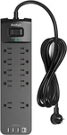 Power Strip - Addtam Surge Protector With 10 Outlets And 4 Usb Ports, 6 Feet Ext. Fixed Price $26.77.