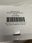 Battery, Sealed Lead Acid, 6V, 7AH, Faston, Standards: 2UKJ6 Box 10 Pcs. Fixed Price $200.00.