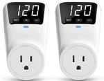 1800W Wall Surge Protector With Led Display, Adjustable Voltage, 2 Pack. Fixed Price $38.86.