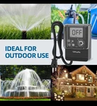 New Digital Outdoor Timer Waterproof, Dial Programmable Method, Black. Fixed Price $22.77.