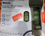 Woods 59850 Holiday Decor Timer Yard Stake & Remote, 10FT, 6 Grounded Outlets. Fixed Price $17.98.