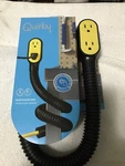 Quirky Prop Power Wrap Around 9-FOOT Extension Cord Black 3 Plugs. Fixed Price $25.99.