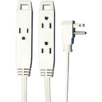 Axis 3-OUTLET Indoor Extension Cord With Flat-profile Plug 8-FOOT, White. Fixed Price $12.19.