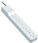 Belkin BE106000-06R Surge Protector Ac Multiple Outlets (IL/RT6-18350-BE106.... Fixed Price $19.99.