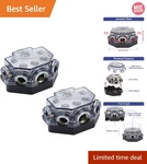 Compact Power Distribution Block Set 5-WAY Car Audio Solution For Amplifiers. Fixed Price $31.34.