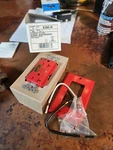 Leviton 8380-R, Surge Protective Duplex Receptacle, 125 Vac, 20A, 2P3W, Red, 1PC. Fixed Price $39.00.