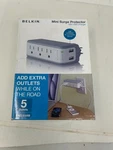 Belkin BST300 Gray & White Outlet Swivel Expander Surge Protector 2 Usb New. Fixed Price $18.00.