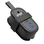 Beva Travel Power Strip With Usb Ports, 4FT Charge 3.4A, Black. Fixed Price $26.05.