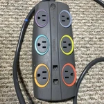 Kensington Line Fault Protection Six Outlet Model Number K62151 Tested Guc. Fixed Price $10.00.