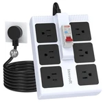 Gfci Power Strip With 9.84FT Heavy Duty Extension Cord, 6-GANG (1875W/15A) Wi.... Fixed Price $54.99.