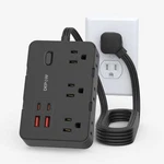 Surge Protector Power Strip, 5 Ft Extension Cord With 6 Ac Outlets 4 Usb Port.... Fixed Price $24.86.