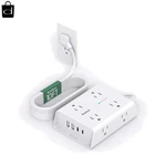 10FT Extension Cord With Multiple Outlets, Flat Plug Power Strip Surge Protector. Fixed Price $16.91.