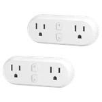 2-PACK: Hbn Smart 15A Wifi Outlet Extender Dual Socket Plugs. Fixed Price $20.49.