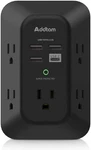Usb Wall Charger Surge Protector - Addtam 5 Outlet Extender With 4 Charging. Fixed Price $20.00.