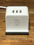 Rosewill RHSP-19002 Wireless Charging Station Surge Protector White. Fixed Price $12.00.