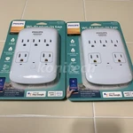 Lot Of 2 Philips Smart Plug 5-OUTLET Surge Protector 490 Joules White. Fixed Price $32.95.