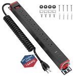8 Outlet Surge Protector Power Strip 360 Mountable Pd 20W Usb Fast Charging. Fixed Price $58.54.