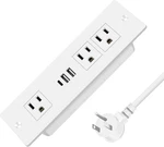 Recessed Power Strip With Usb & A, 3 Outlets Flush Mount Desk 6FT. Fixed Price $32.99.