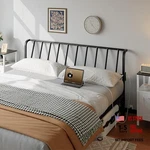 Size Headboard Only, Metal With 2 Power Strips, 95 King Black. Fixed Price $92.04.